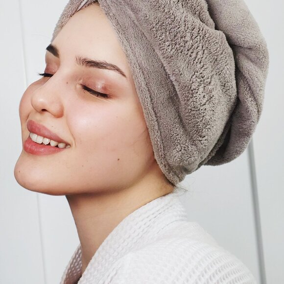 6 PCS Fast Drying Hair Absorbent Microfiber Towel Turban Soft Shower 2/ color - Picture 6 of 7